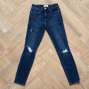 Frame Denim Dark Blue Women's Skinny Jeans